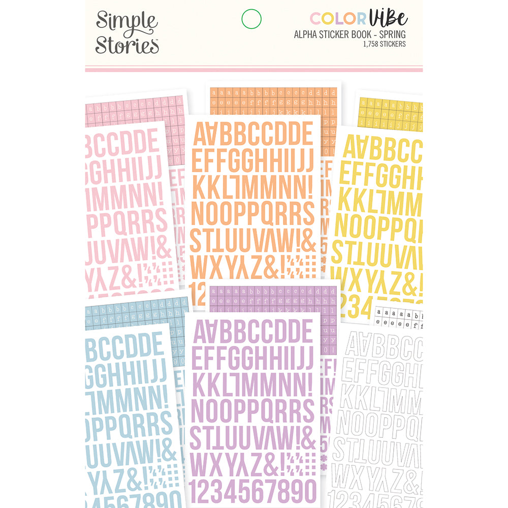 Color Vibe - Alphabet Sticker Book - Spring