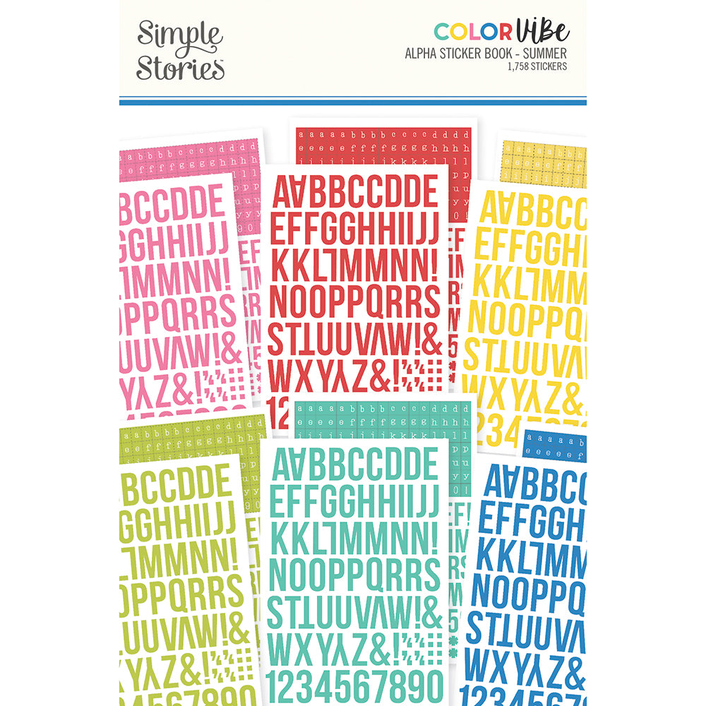 Color Vibe - Alphabet Sticker Book - Summer