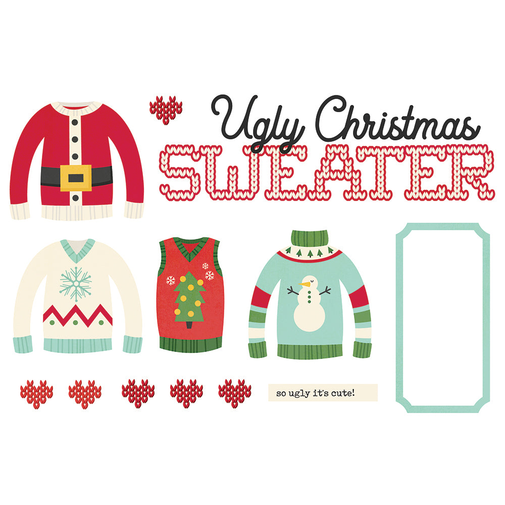 Simple Pages Page Pieces - Ugly Christmas Sweater