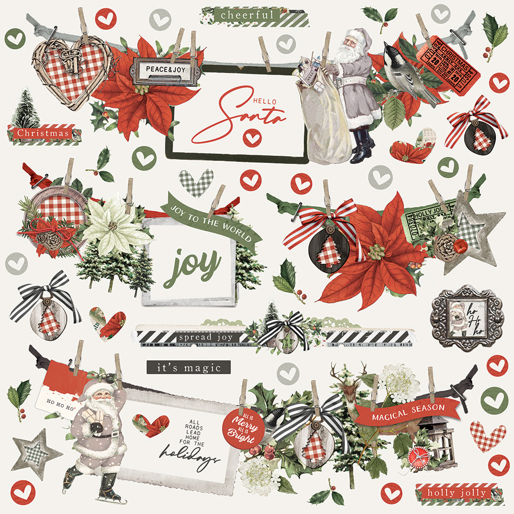 Simple Vintage Rustic Christmas - Banner Sticker