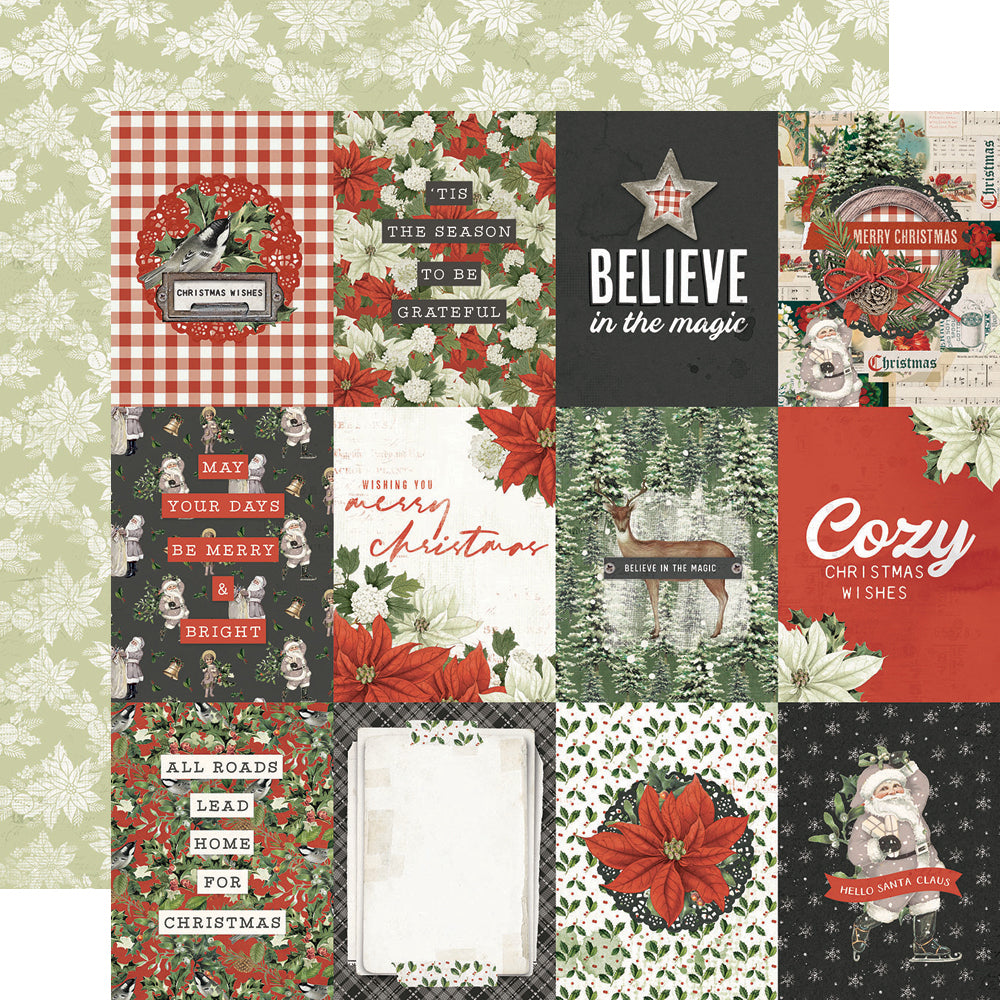 Simple Vintage Rustic Christmas - 3x4 Elements