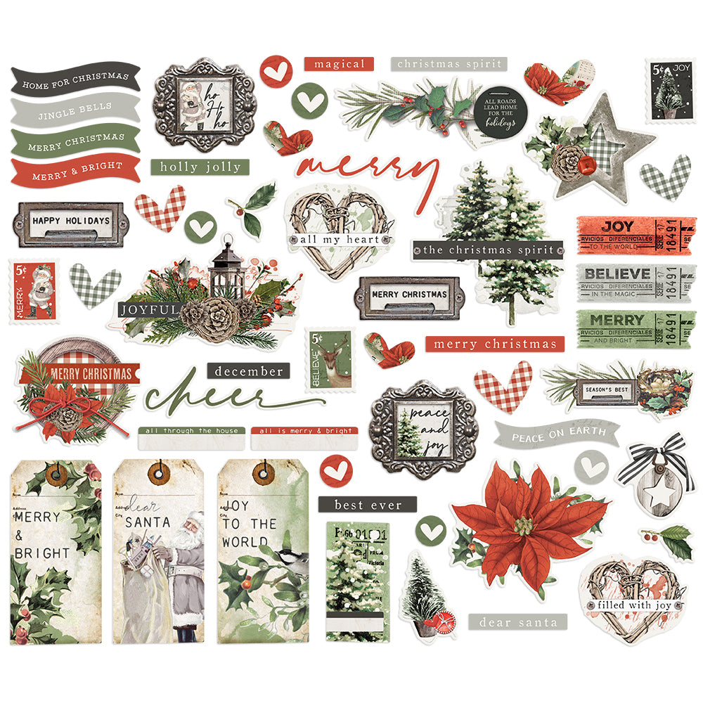 Simple Vintage Rustic Christmas - Bits & Pieces