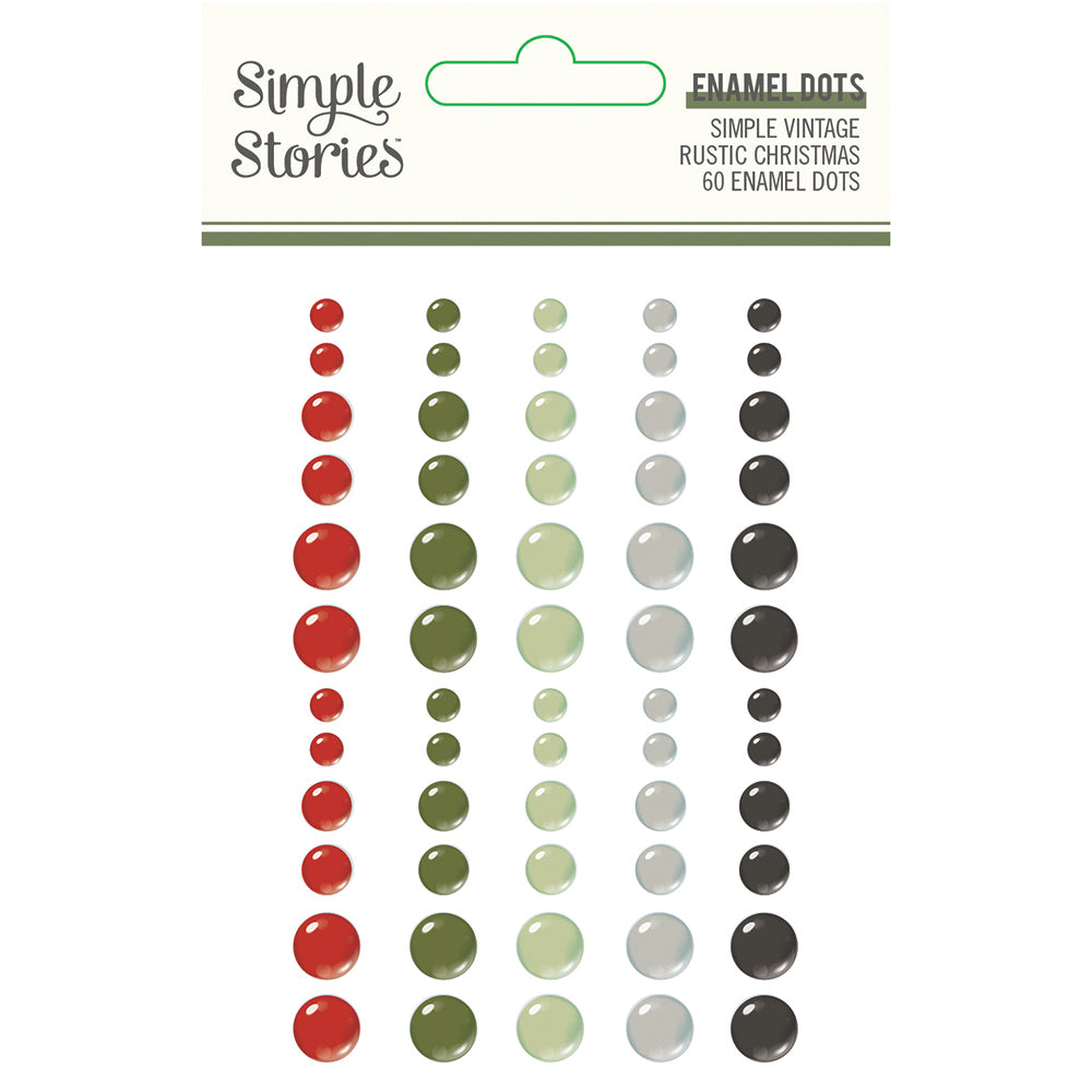 Simple Vintage Rustic Christmas - Enamel Dots