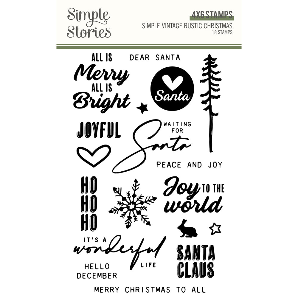 Simple Vintage Rustic Christmas - Stamps