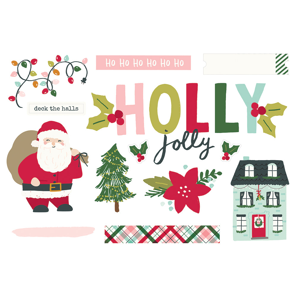 Simple Pages Page Pieces - Holly Jolly