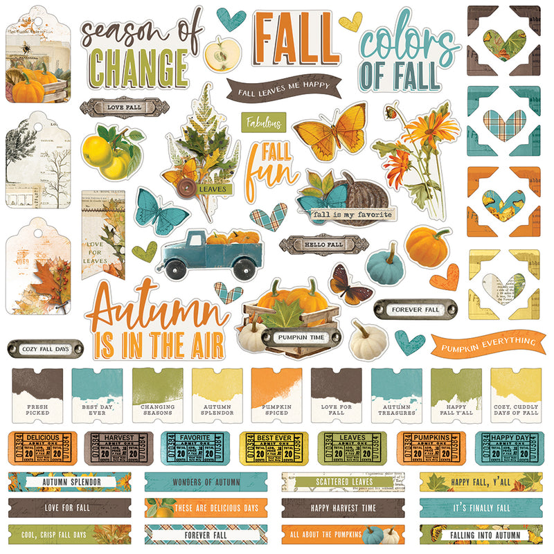 Simple Vintage Country Harvest - Cardstock Sticker