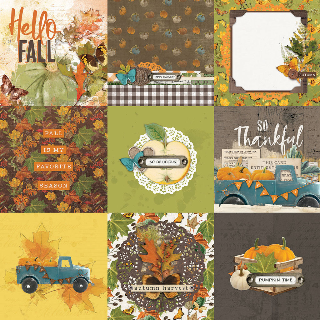 Simple Vintage Country Harvest - 4x4 Elements