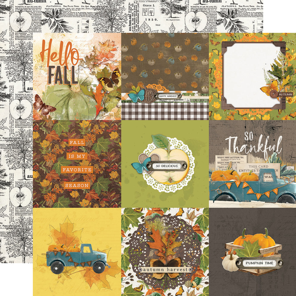 Simple Vintage Country Harvest - 4x4 Elements