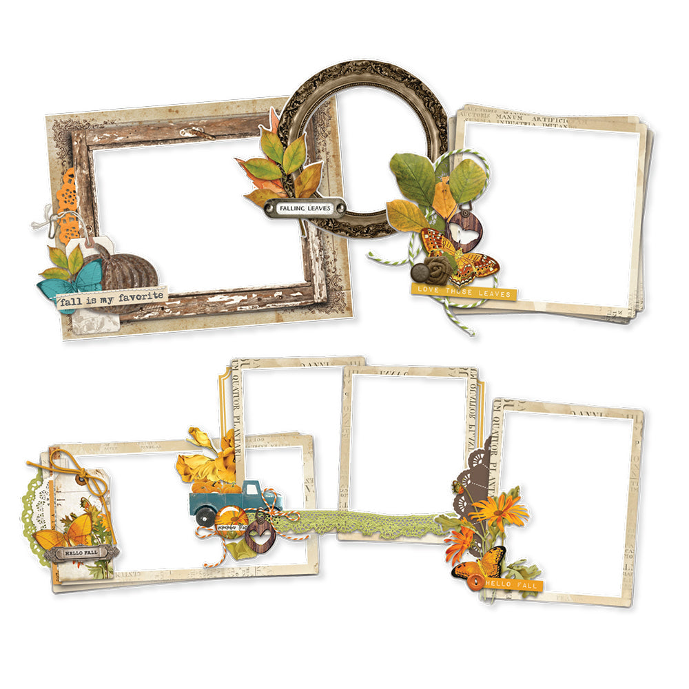 Simple Vintage Country Harvest - Chipboard Frames