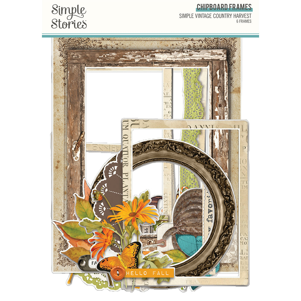 Simple Vintage Country Harvest - Chipboard Frames