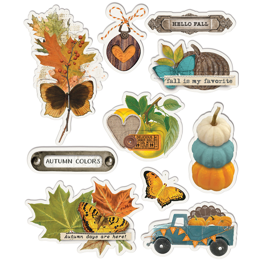 Simple Vintage Country Harvest - Layered Stickers