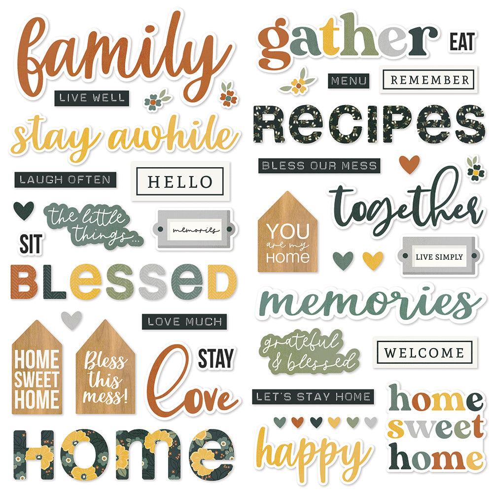 Hearth & Home - Foam Stickers