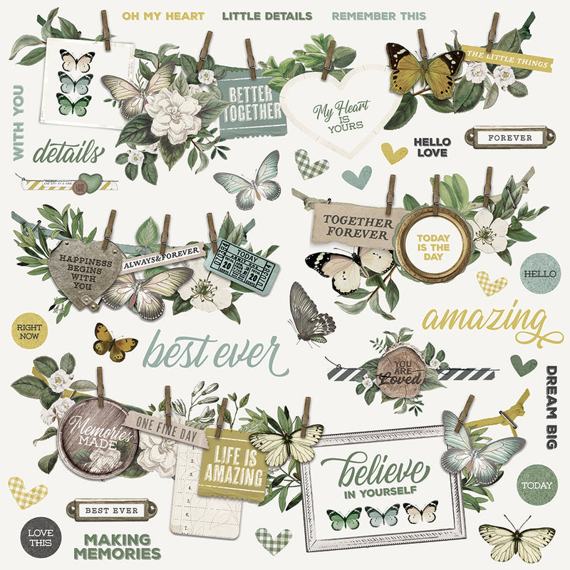 Simple Vintage Weathered Garden - Banner Sticker