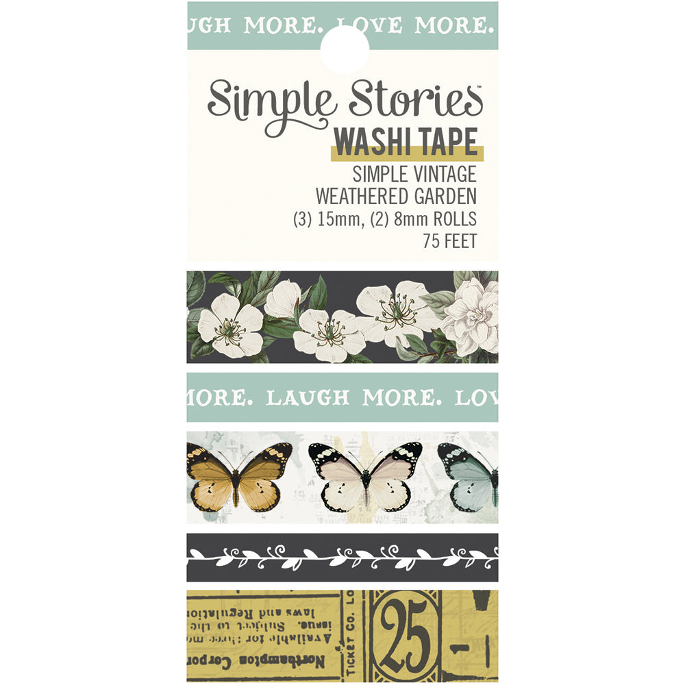 Simple Vintage Weathered Garden - Washi Tape