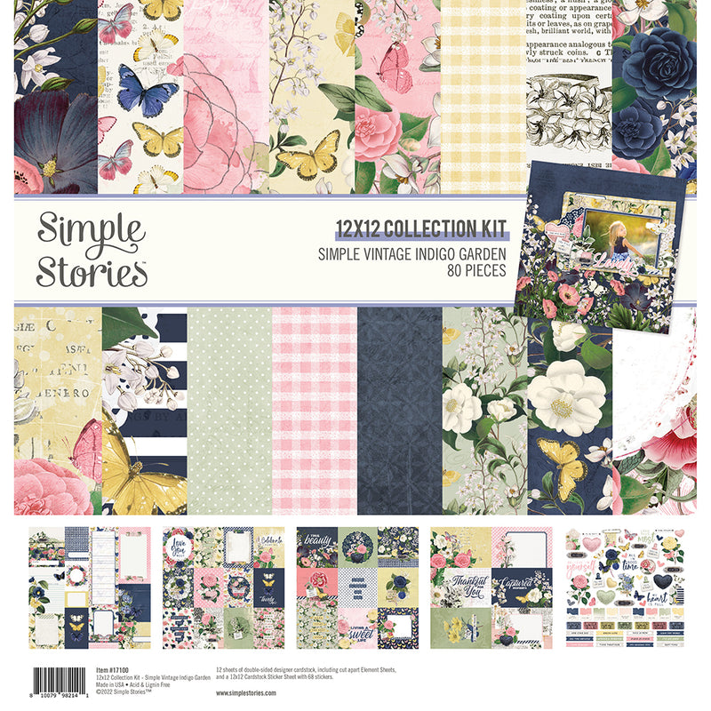 Simple Vintage Indigo Garden - Collection Kit