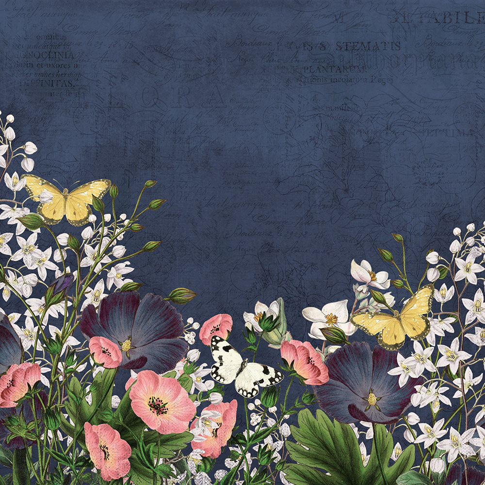 Simple Vintage Indigo Garden - Grace & Beauty