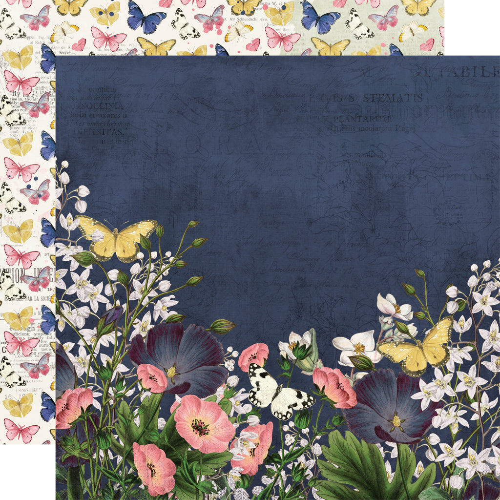 Simple Vintage Indigo Garden - Grace & Beauty