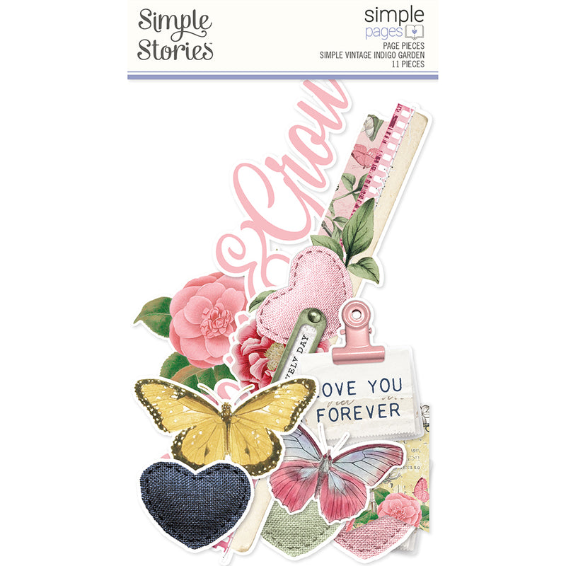 Simple Vintage Indigo Garden - Simple Pages Page Pieces