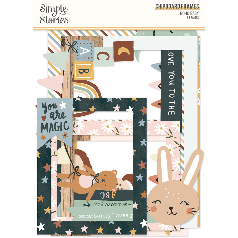 Boho Baby - Chipboard Frames