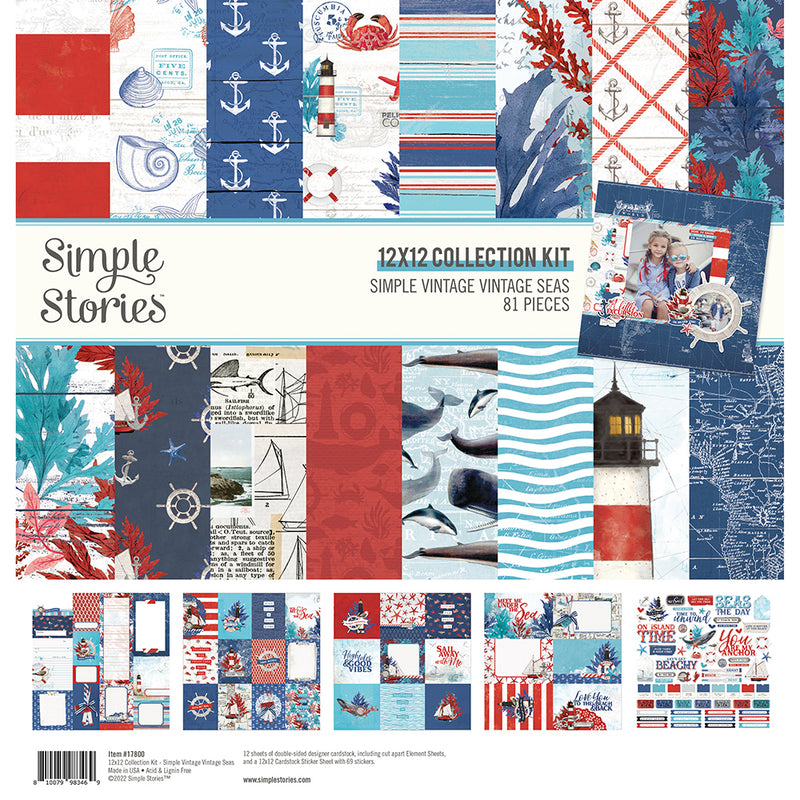 Simple Vintage Vintage Seas - Collection Kit