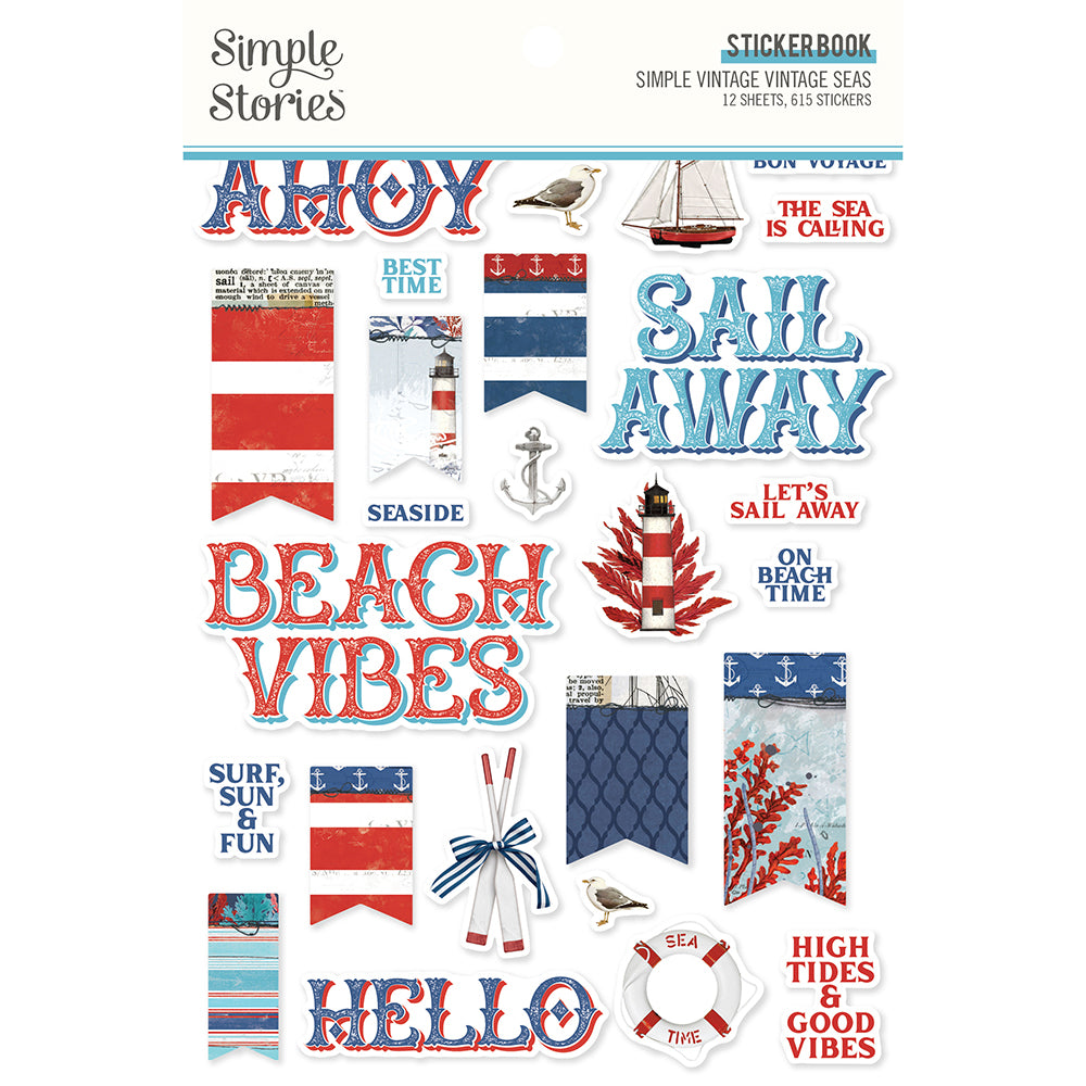 Simple Vintage Vintage Seas - Sticker Book