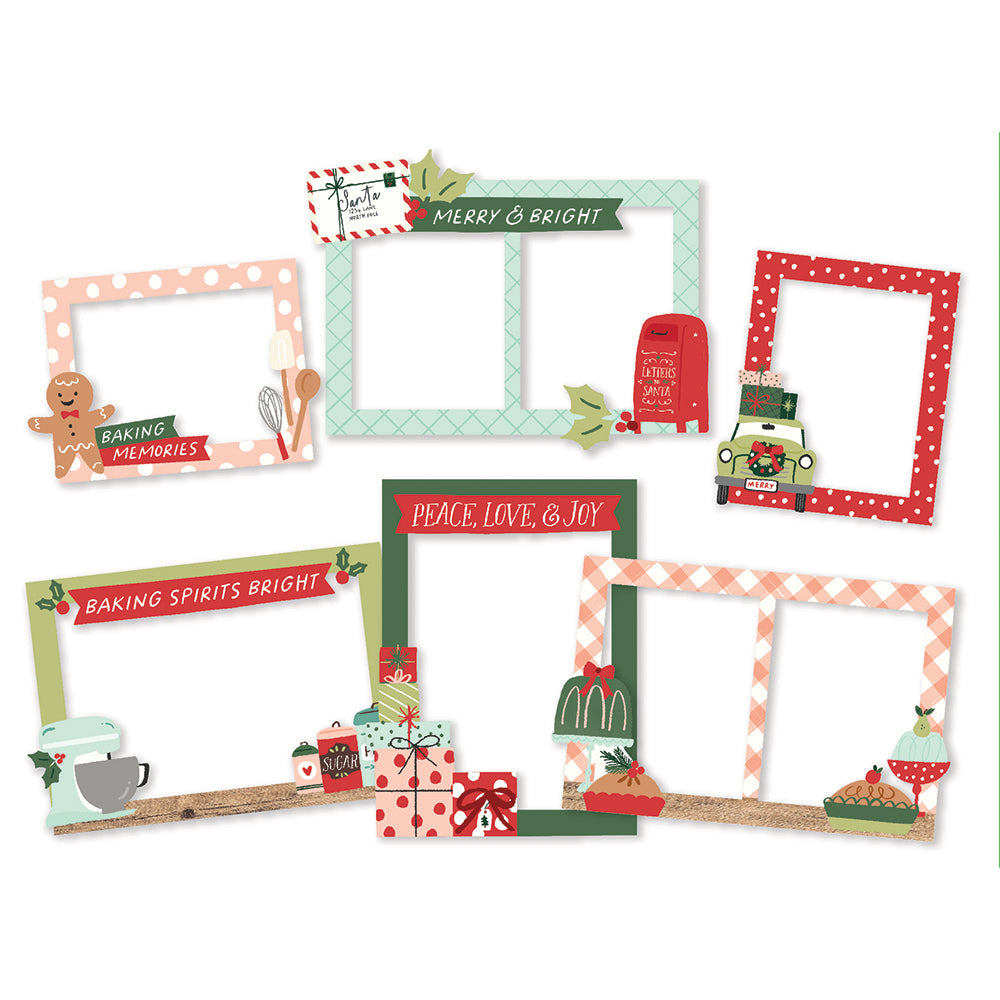 Baking Spirits Bright - Chipboard Frames