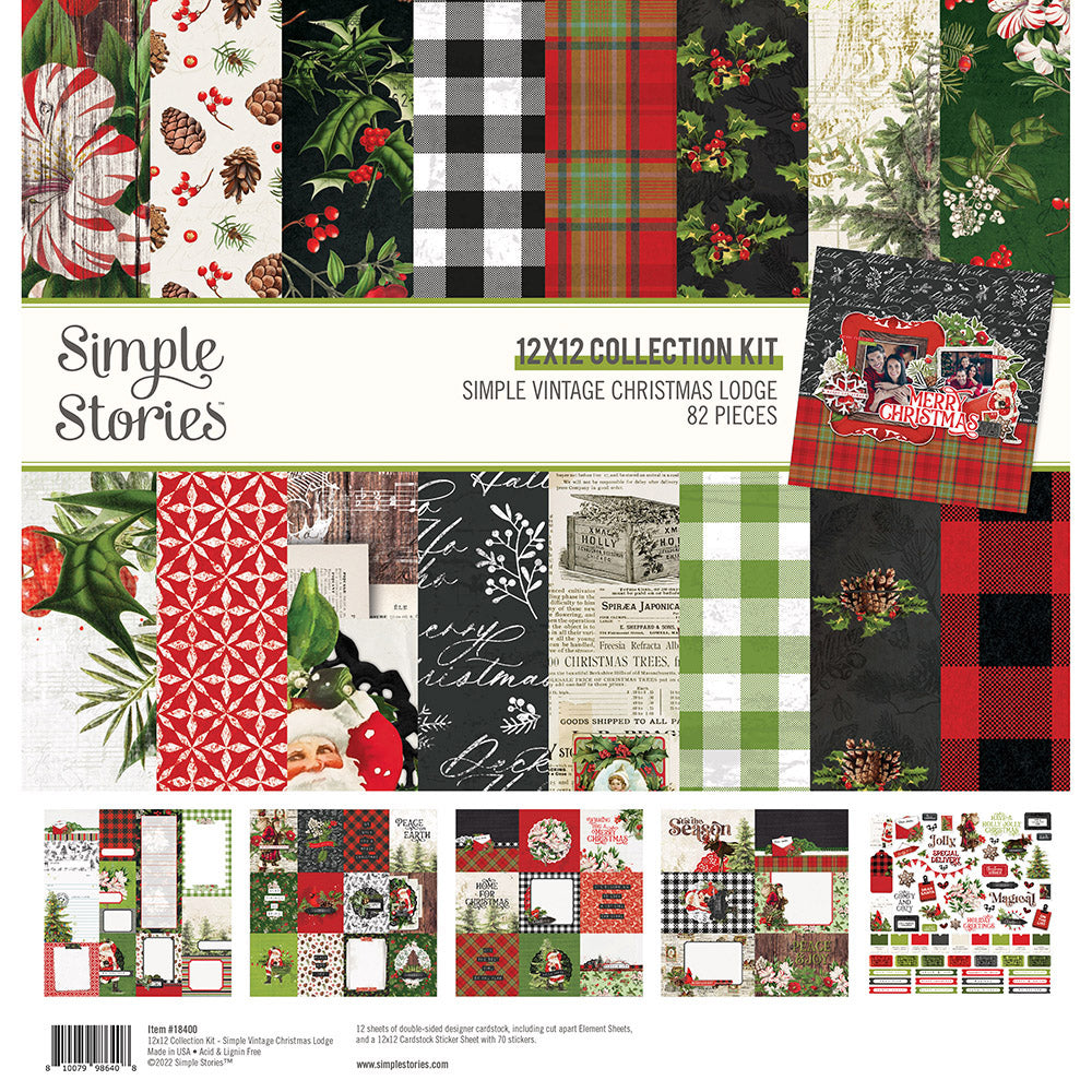 Simple Vintage Christmas Lodge - Collection Kit