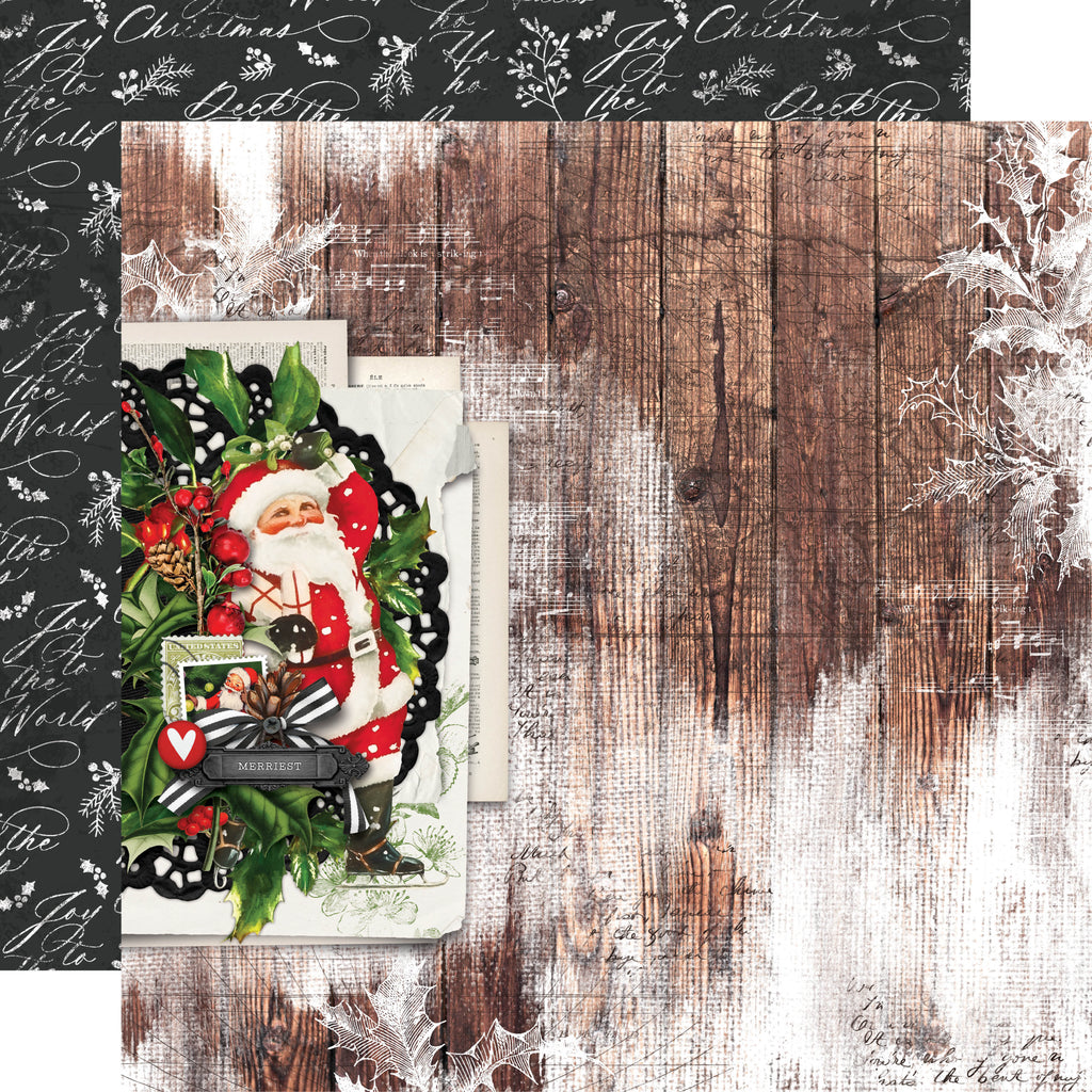 Simple Vintage Christmas Lodge - Jolly St. Nick