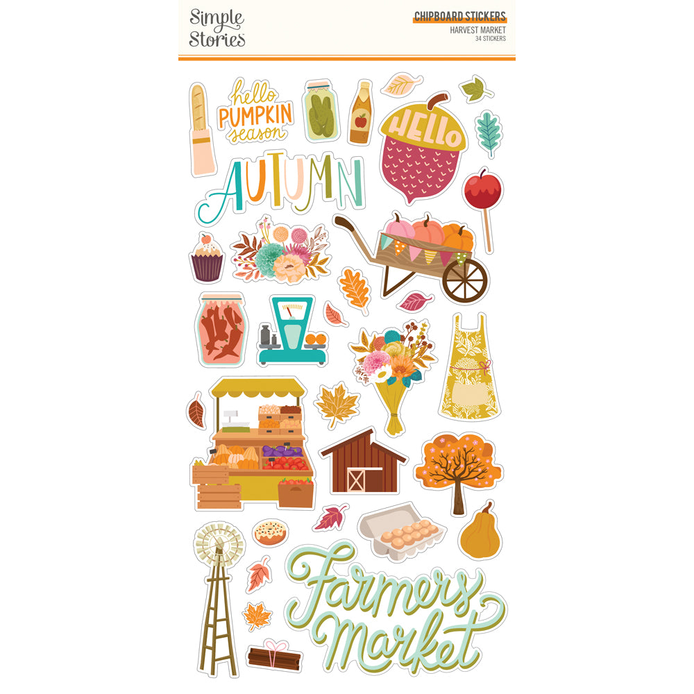 Harvest Market - 6x12 Chipboard