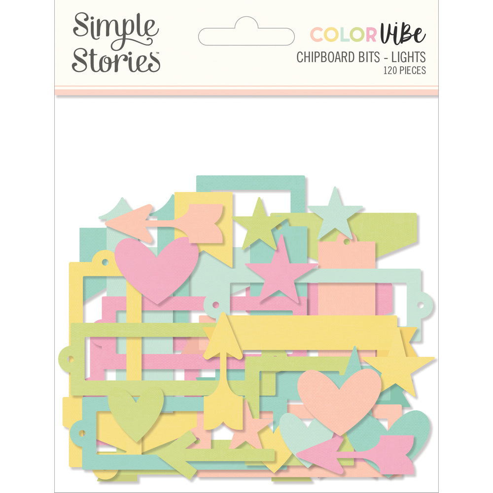 Color Vibe Chipboard Bits - Lights