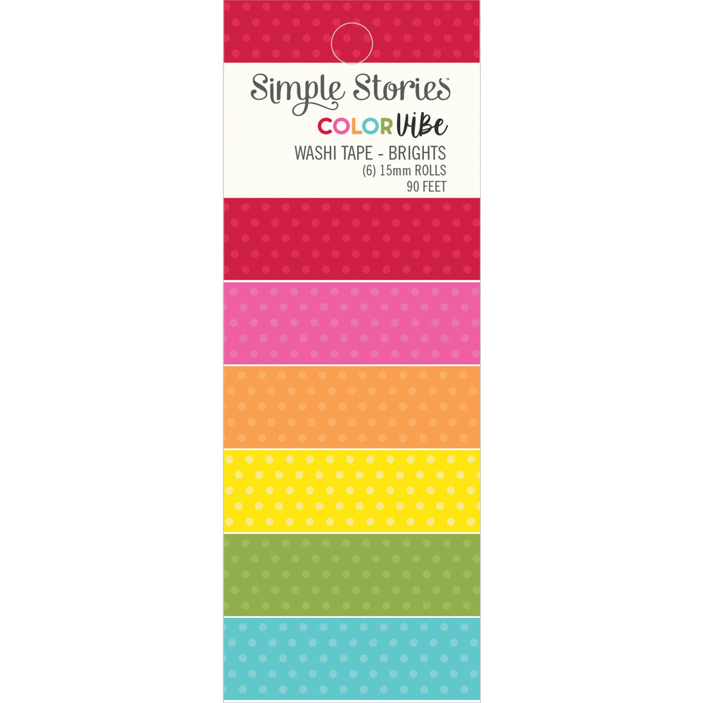 Color Vibe Washi Tape - Brights