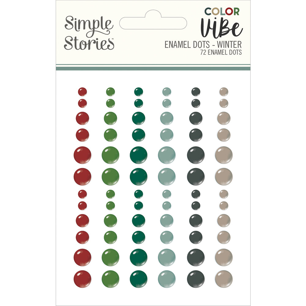 Color Vibe Enamel Dots - Winter