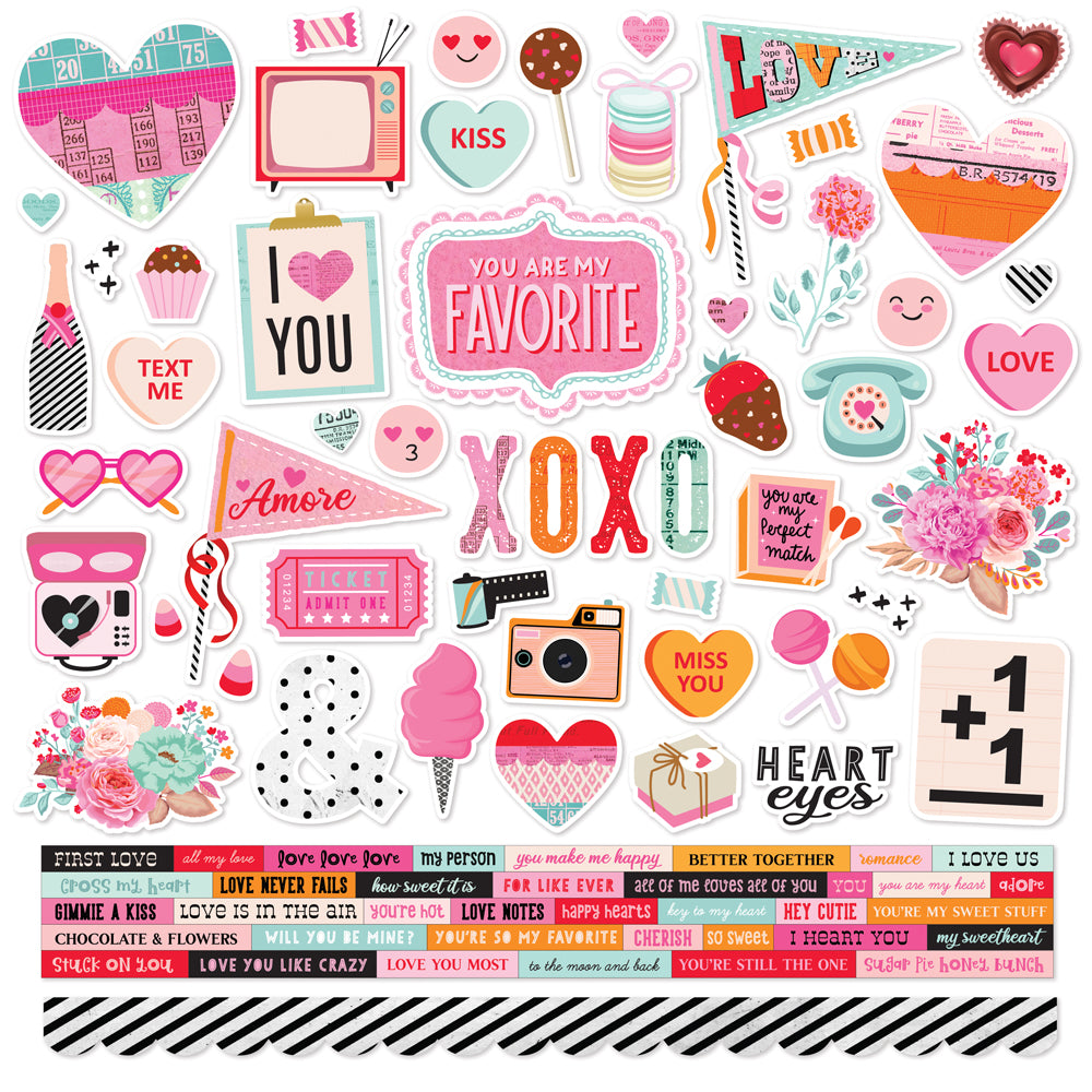 Heart Eyes - Cardstock Stickers