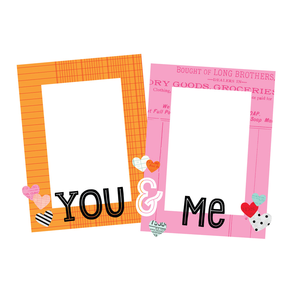 Heart Eyes - Chipboard Frames