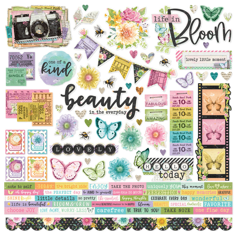 Simple Vintage Life in Bloom - Cardstock Stickers