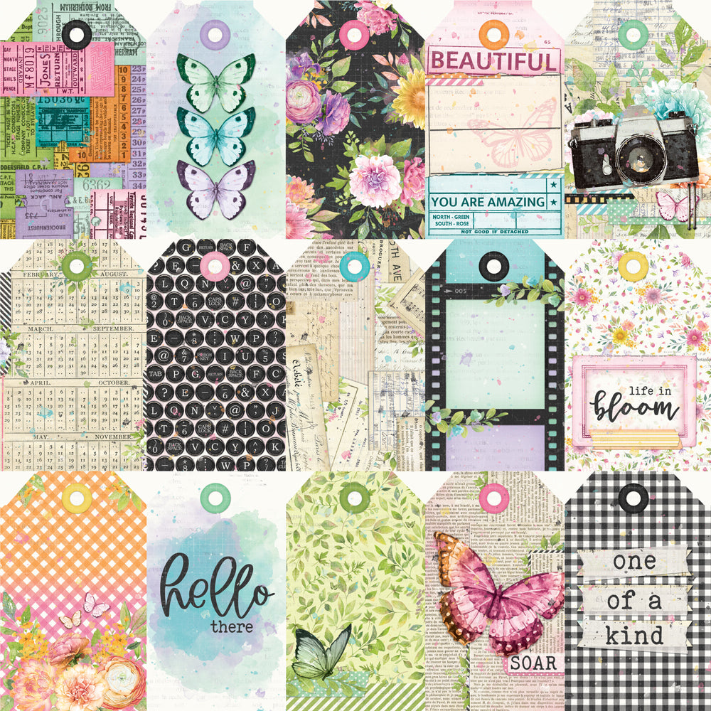 Simple Vintage Life in Bloom - Tag Elements