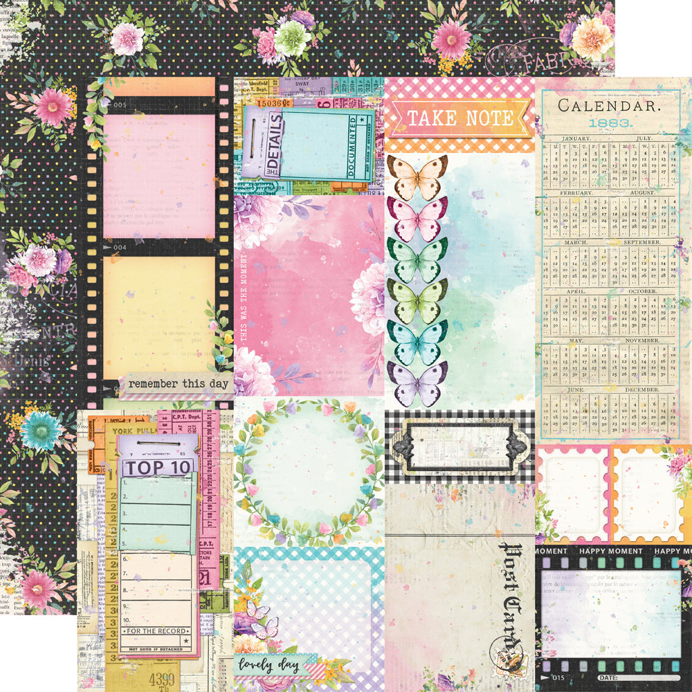 Simple Vintage Life in Bloom - Journal Elements