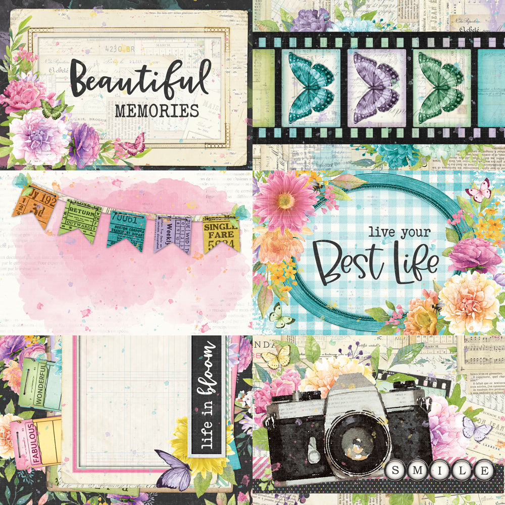 Simple Vintage Life in Bloom  - 4x6 Elements