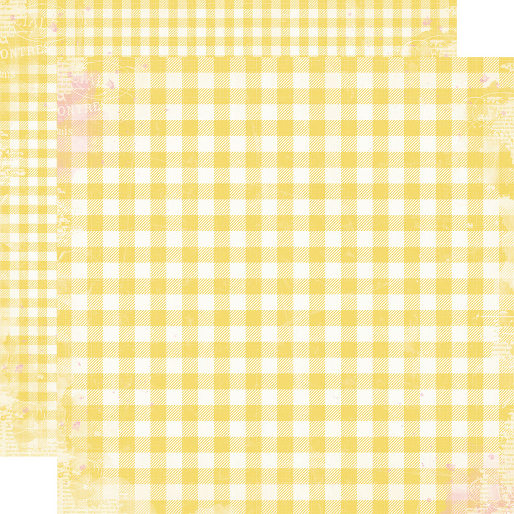 Simple Vintage Life in Bloom - Daffodil Gingham