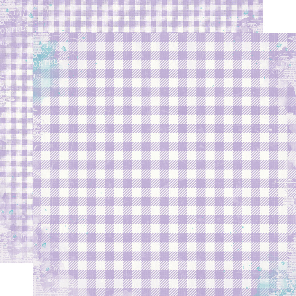 Simple Vintage Life in Bloom - Lilac Gingham