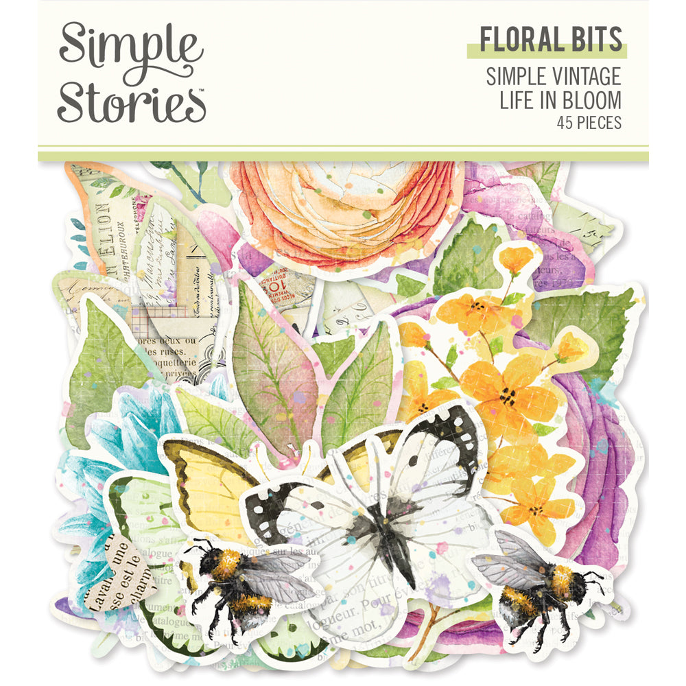 Simple Vintage Life in Bloom  - Floral Bits & Pieces