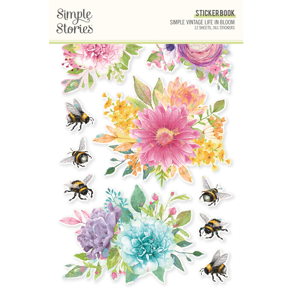 Simple Vintage Life in Bloom - Sticker Book