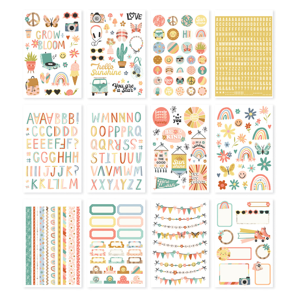 Boho Sunshine - Sticker Book