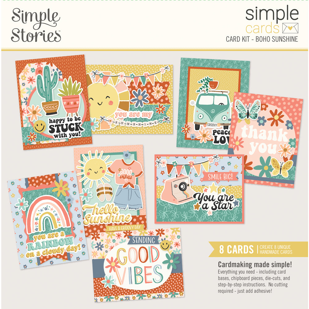 Boho Sunshine- Simple Cards Card Kit