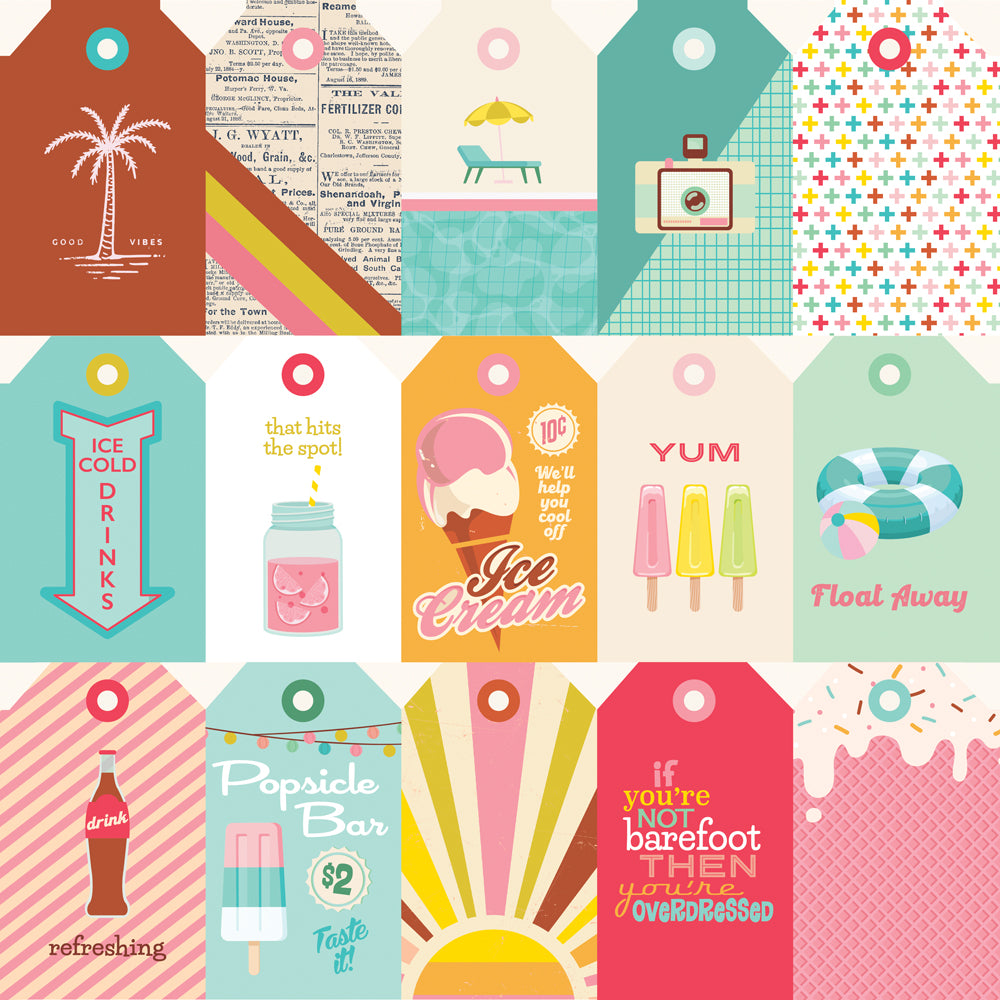 Retro Summer - Tag Elements