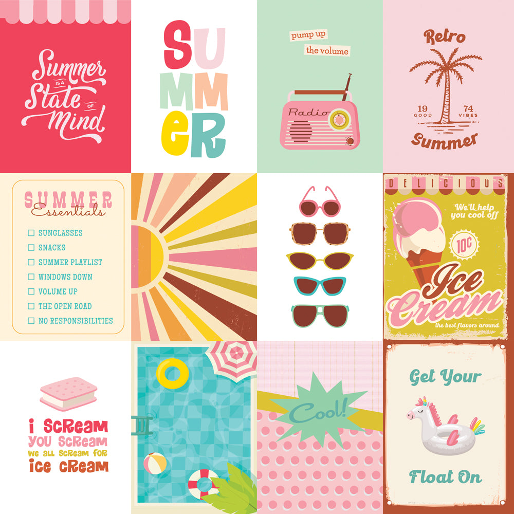 Retro Summer - 3x4 Elements