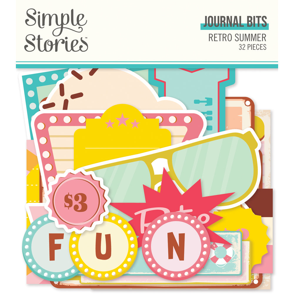 Retro Summer - Journal Bits & Pieces