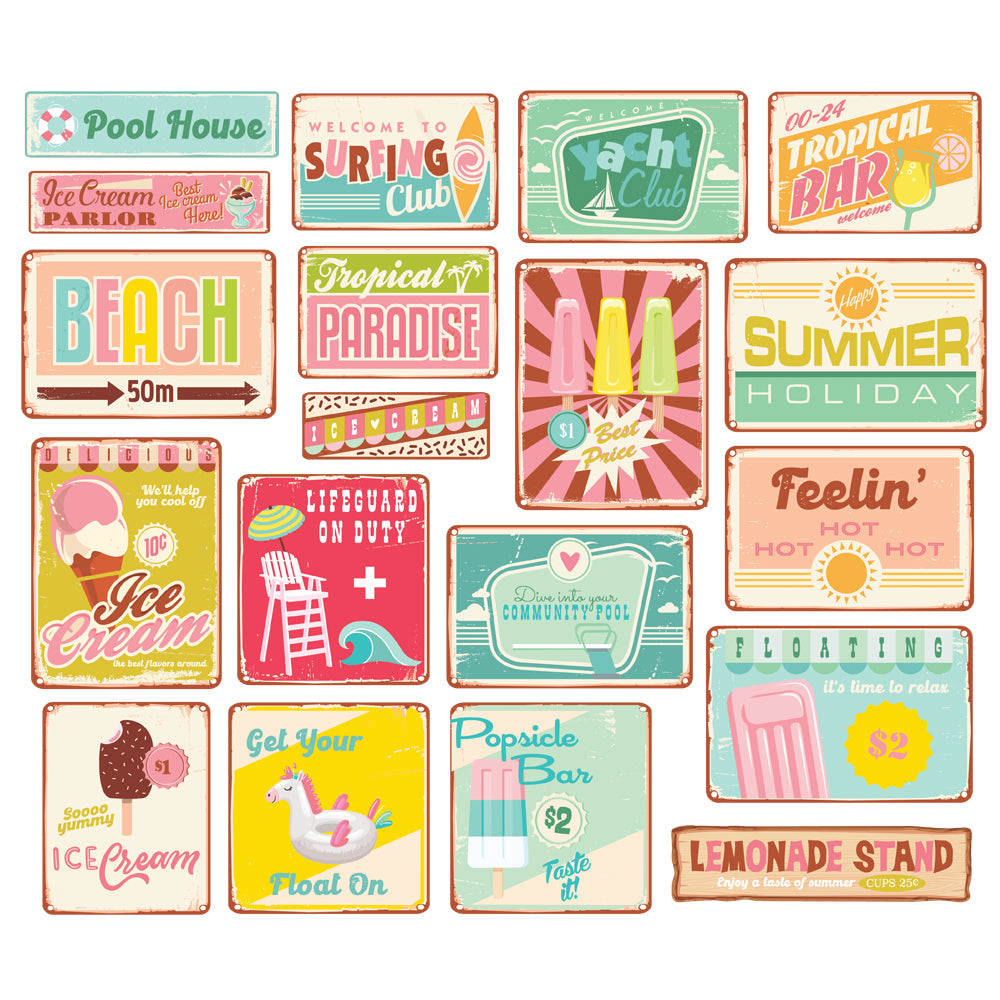 Retro Summer - Retro Sign Bits & Pieces