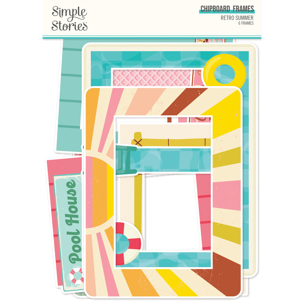 Retro Summer - Chipboard Frames