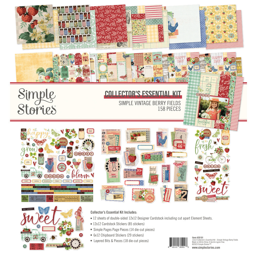 Simple Vintage Berry Fields  - Collector's Essential Kit